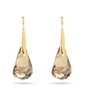 Swarovski Gold Crystal Drop Earrings